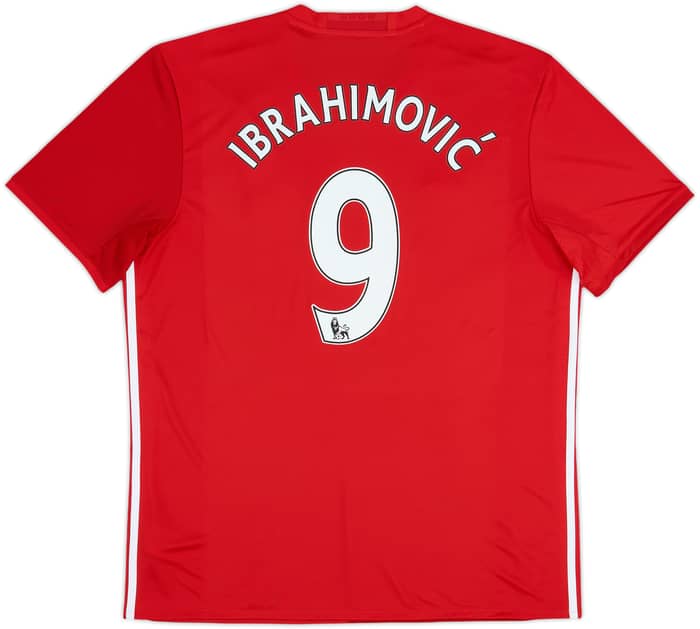 2016-17 Manchester United Home Shirt Ibrahimovic #9 (XL)