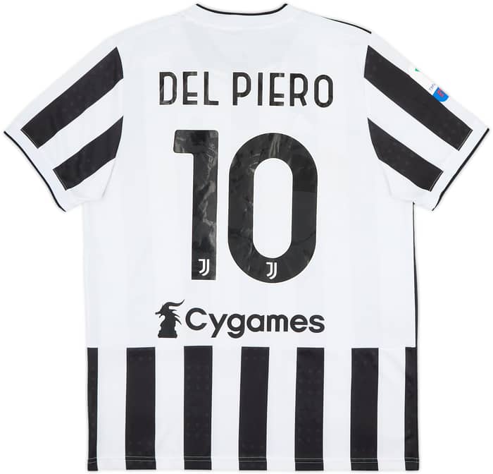 2021-22 Juventus Home Shirt Del Piero #10 - 8/10 - (L)