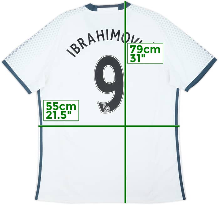 2016-17 Manchester United Third Shirt Ibrahimovic #9 - 5/10 - (L)