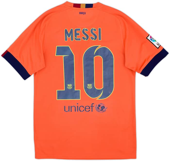 2014-15 Barcelona Away Shirt Messi #10 - 4/10 - (S)