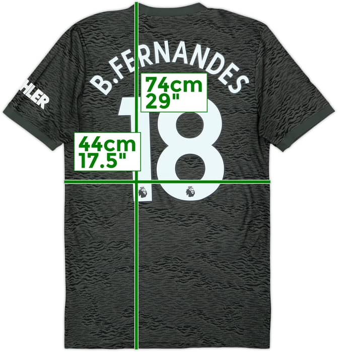 2020-21 Manchester United Away Shirt B.Fernandes #18 - 8/10 - (S)