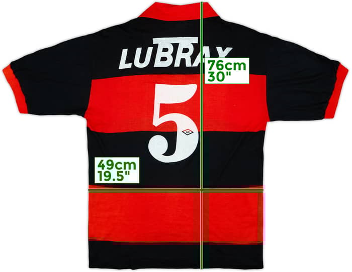 1987-90 Flamengo Home Shirt #5 - 9/10 - (M)