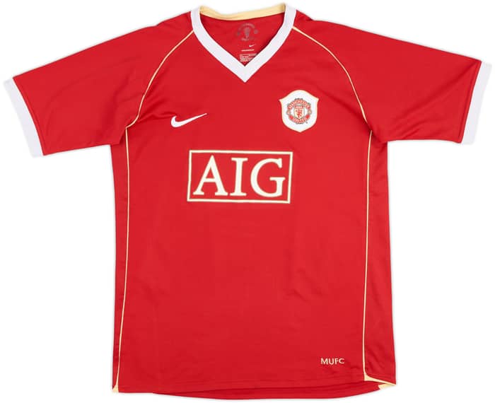2006-07 Manchester United Home Shirt Ronaldo #7 - 8/10 - (XL.Boys)