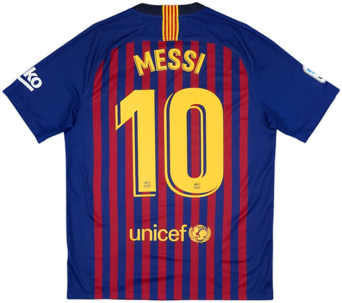 2018-19 Barcelona Home Shirt Messi #10 - 8/10 - (M)