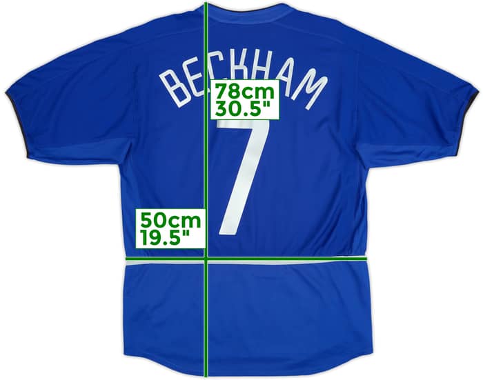 2002-03 Manchester United Third Shirt Beckham #7 - 6/10 - (M)