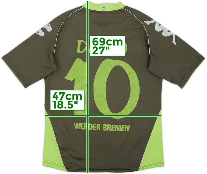 2007-08 Werder Bremen Away Shirt Diego #10 - 6/10 - (M)