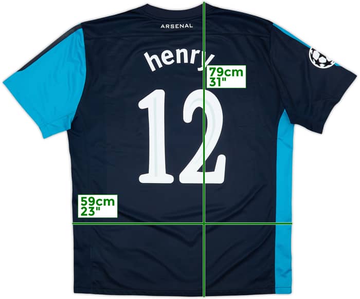 2011-12 Arsenal Away Shirt Henry #12 - 8/10 - (XL)