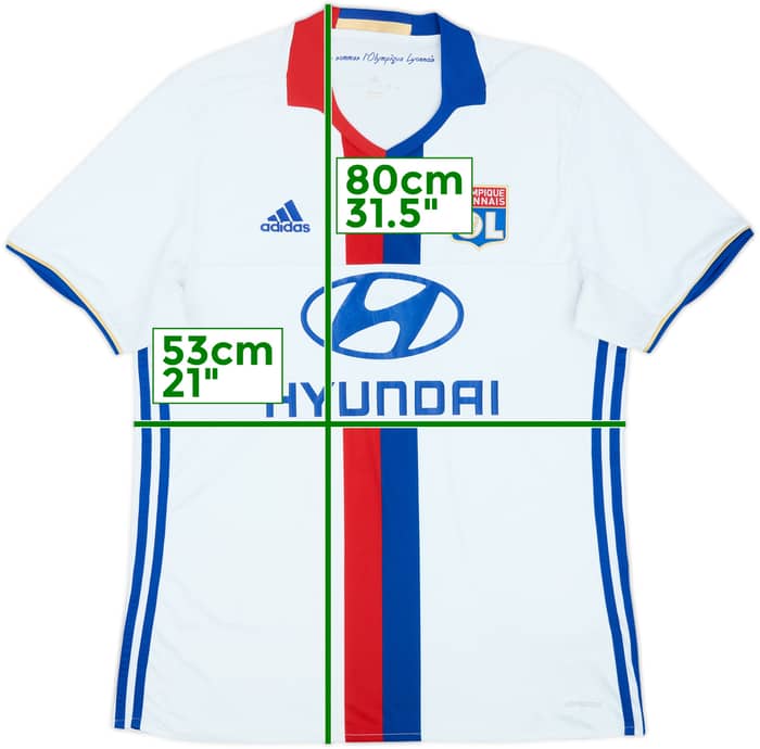 2016-17 Lyon Home Shirt - 7/10 - (L)