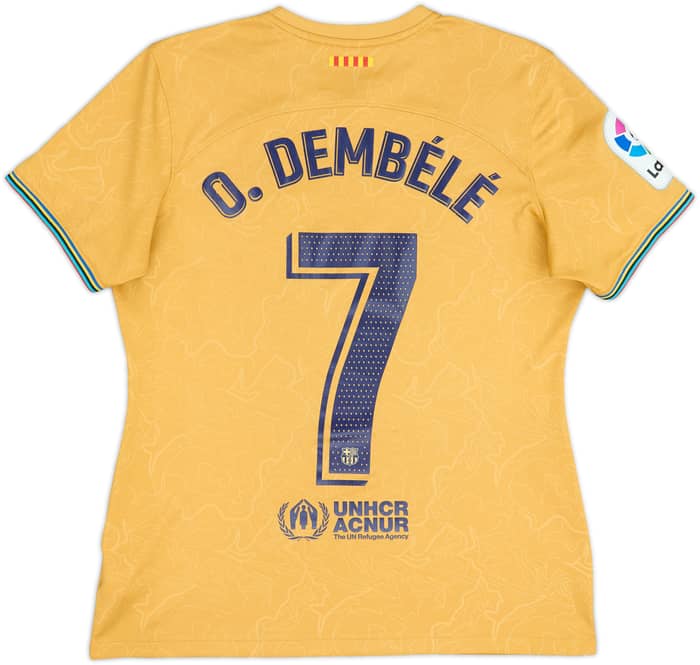 2022-23 Barcelona Away Shirt O. Dembele #7 - 6/10 - (Women's L)