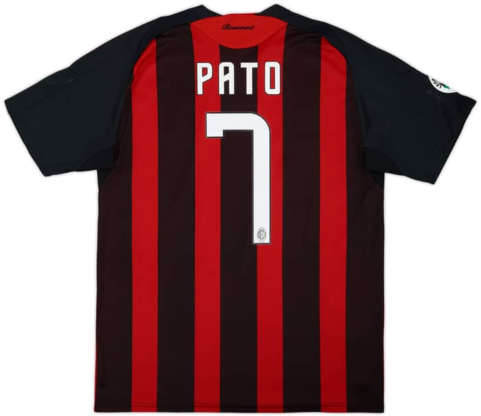 2008-09 AC Milan Home Shirt Pato #7 - 8/10 - (M)