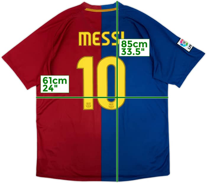 2008-09 Barcelona Home Shirt Messi #10 - 6/10 - (XL)