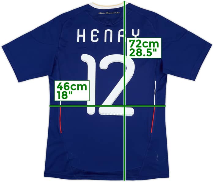 2009-10 France Home Shirt Henry #12 - 5/10 - (S)