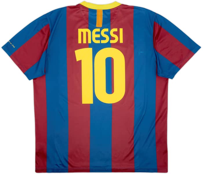 2010-11 Barcelona Basic Home Shirt Messi #10 - 7/10 - (XL)