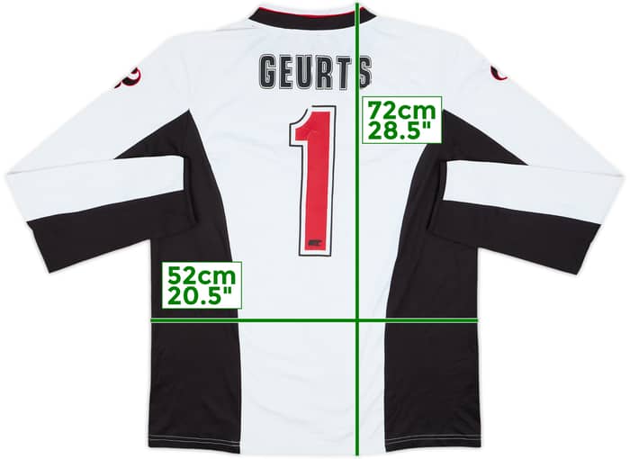 2009-10 AZ Alkmaar GK Shirt Geurts #1 - 7/10 - (L)