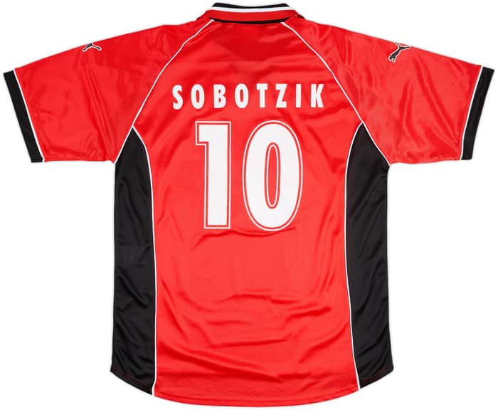 1998-00 Eintracht Frankfurt Home Shirt Sobotzik #10 - 8/10 - (XXL)