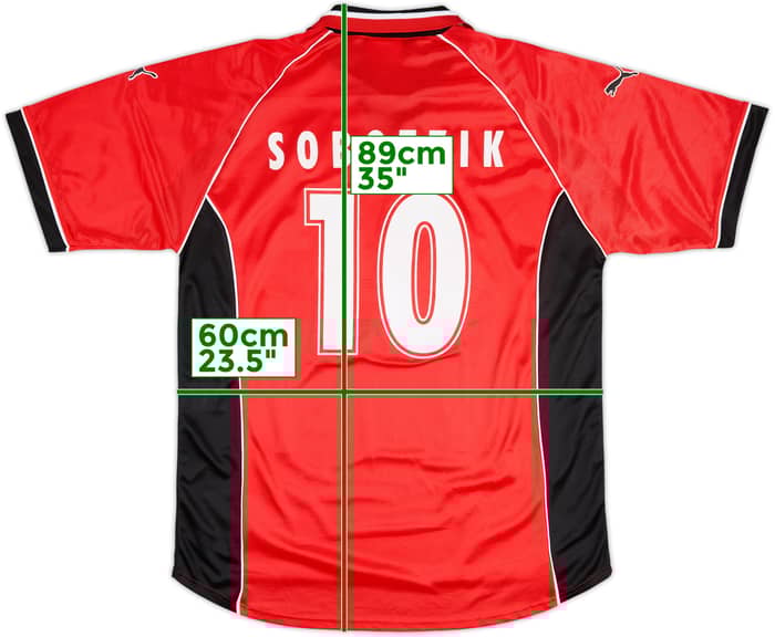 1998-00 Eintracht Frankfurt Home Shirt Sobotzik #10 - 8/10 - (XXL)