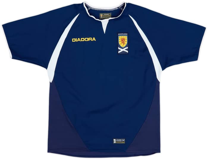 2003-05 Scotland Home Shirt - 8/10 - (L.Boys)