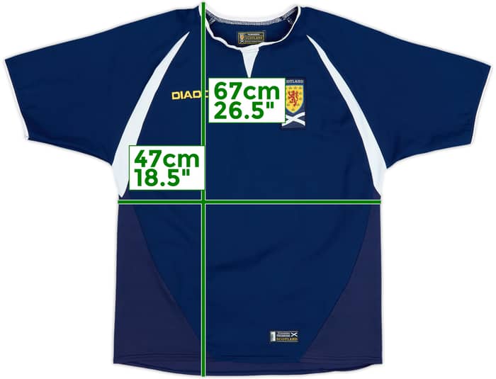2003-05 Scotland Home Shirt - 8/10 - (L.Boys)