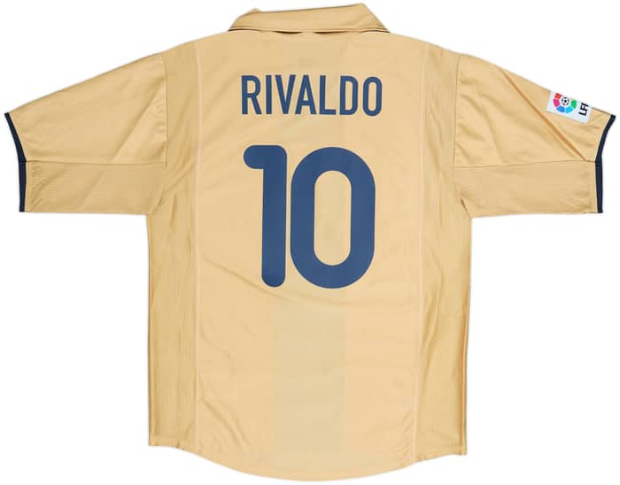 2001-03 Barcelona Away Shirt Rivaldo #10 - 8/10 - (S)