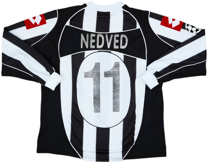 2002-03 Juventus European Home L/S Shirt Nedved #11 - 5/10 - (L)