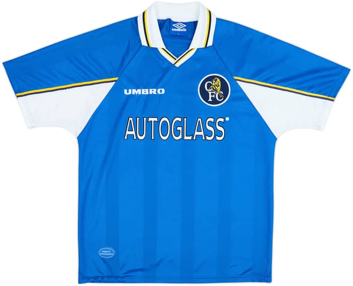 1997-99 Chelsea Home Shirt Zola #25 - 8/10 - (L)