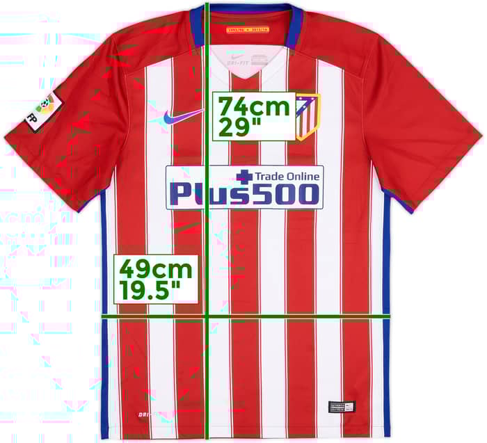 Camiseta de local del Atletico Madrid 2015-16 - 10/10 - (S)