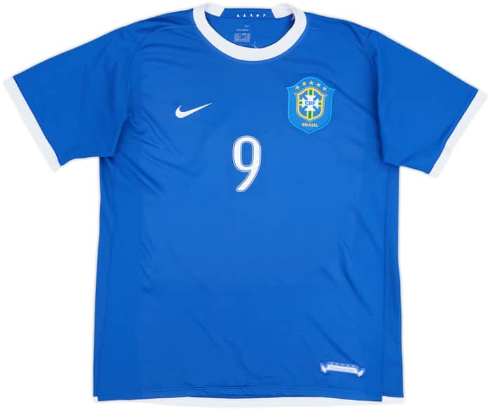2006-07 Brazil Away Shirt Ronaldo #9 - 6/10 - (L)