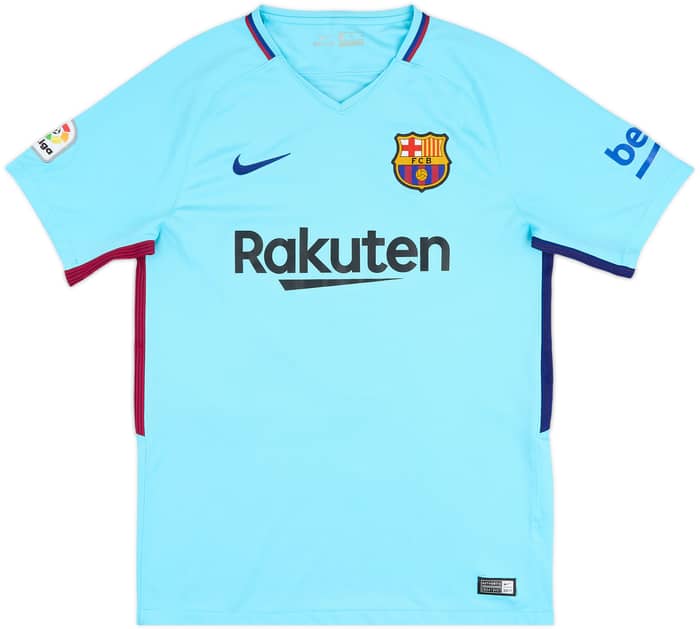 2017-18 Barcelona Away Shirt Suarez #9 - 8/10 - (M)