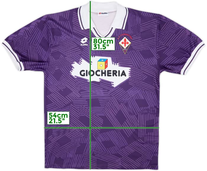Camiseta de local versión jugador de la Fiorentina 1991-92 #6