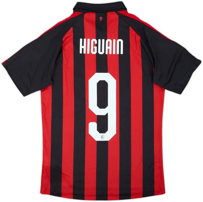 2018-19 AC Milan Home Shirt Higuain #9 - 10/10 - (S)
