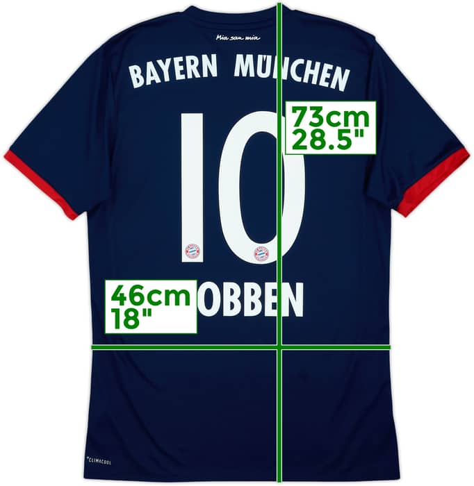 2017-18 Bayern Munich Away Shirt Robben #10 - 9/10 - (S)