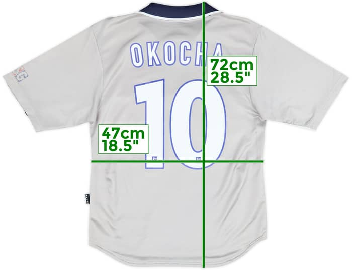 1999-00 Paris Saint-Germain Away Shirt Okocha #10 - 5/10 - (S)