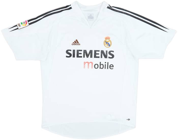 2004-05 Real Madrid Home Shirt Zidane #5 - 5/10 - (L)