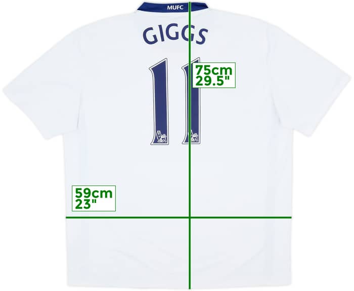 2008-10 Manchester United Away Shirt Giggs #11 - 7/10 - (XL)