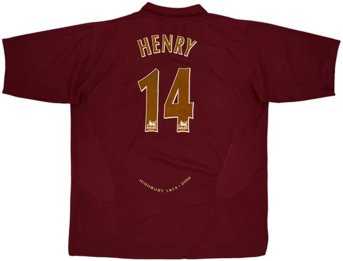 2005-06 Arsenal Home Shirt Henry #14 - 5/10 - (3XL)