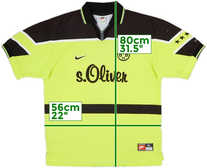 1997-98 Borussia Dortmund Home Shirt - 5/10 - (XL)