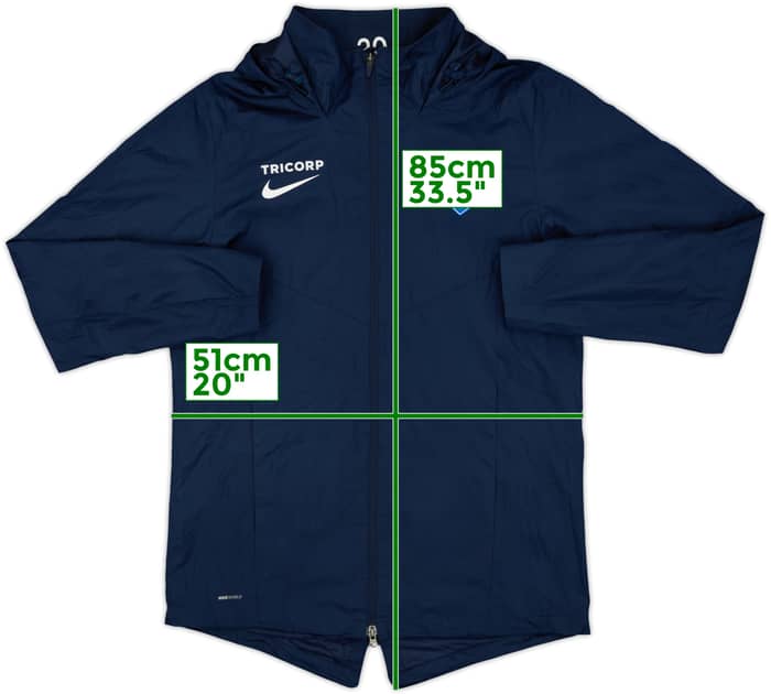 2018-19 VFL Bochum Nike Hooded Rain Jacket - 8/10 - (M)