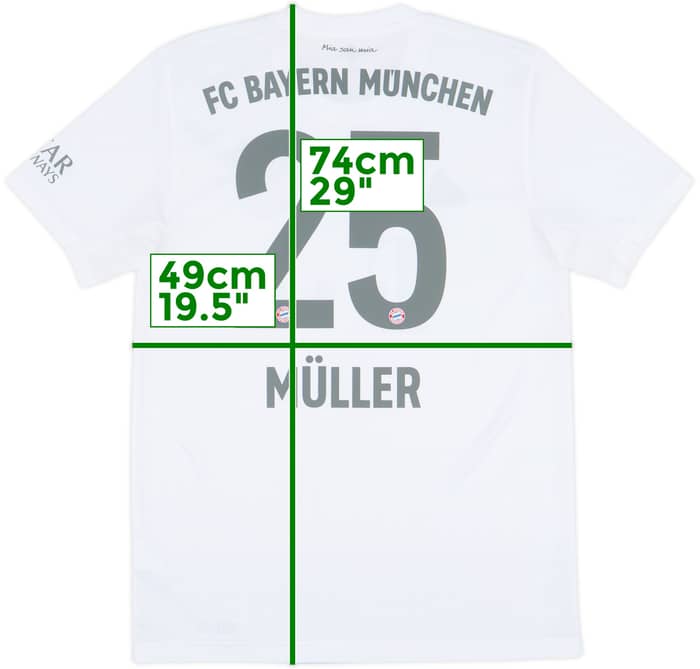 2019-20 Bayern Munich Away Shirt Muller #25 - 9/10 - (M)