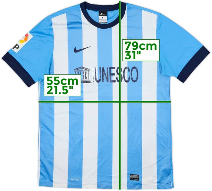 2013-14 Malaga Home Shirt - 5/10 - (L)