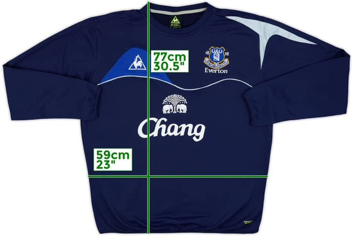 2010-11 Everton Le Coq Sportif Sweat Top - 8/10 - (XL)