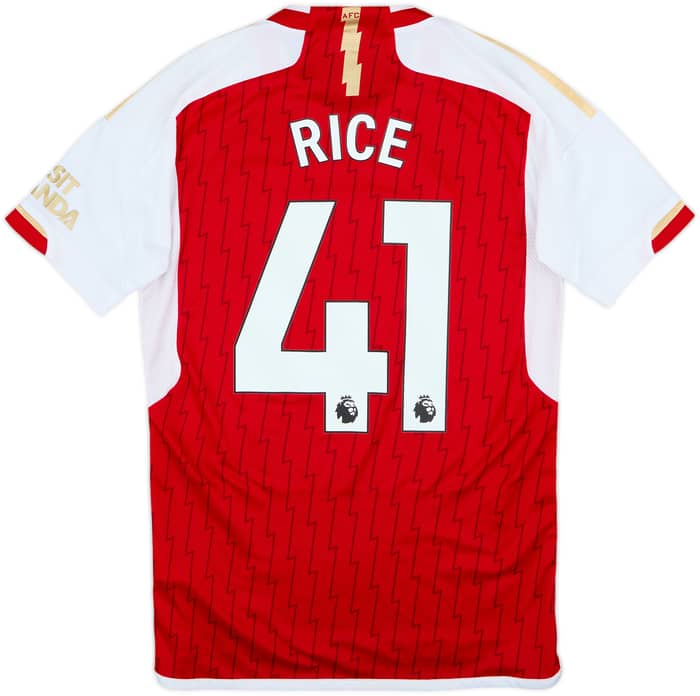 2023-24 Arsenal Home Shirt Rice #41 - 7/10 - (S)