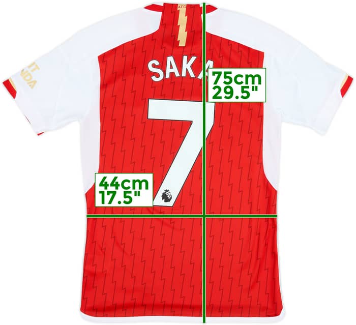 2023-24 Arsenal Home Shirt Saka #7 - 10/10 - (S)