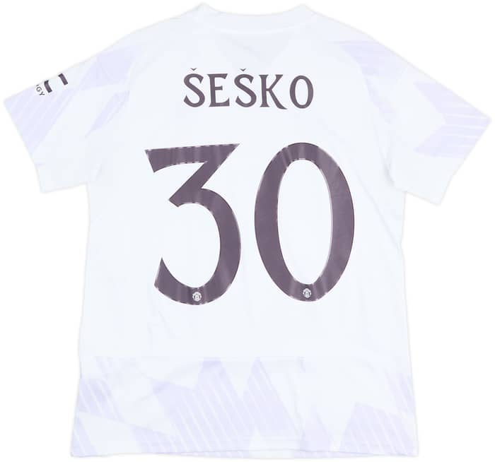 2025-26 Manchester United Away Shirt Sesko #30 - 10/10 - (Women's L)