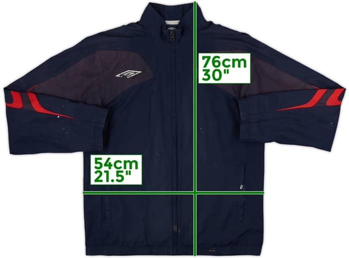 2007-09 England Umbro Track Jacket - 5/10 - (S)