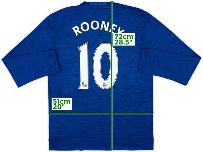 2016-17 Manchester United Away L/S Shirt Rooney #10 - 10/10 - (M)