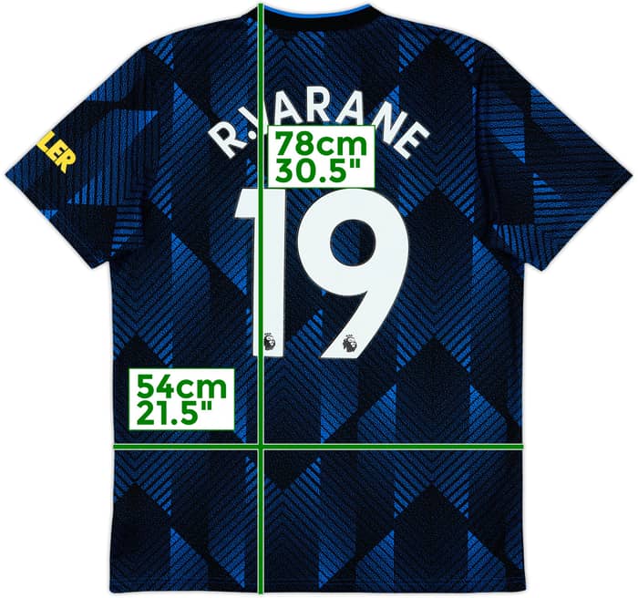 2021-22 Manchester United Third Shirt R.Varane #19 - 8/10 - (L)