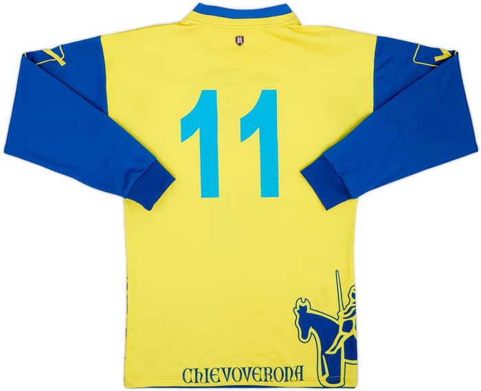 2011-12 Chievo Verona Home L/S Shirt #11 - 6/10 - (M)