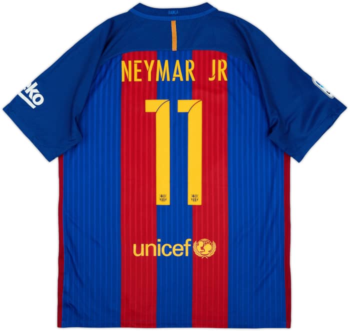 2016-17 Barcelona Home Shirt Neymar Jr #11 - 8/10 - (L)