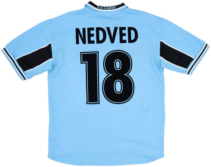 1998-00 Lazio Home Shirt Nedved #18 - 8/10 - (S)