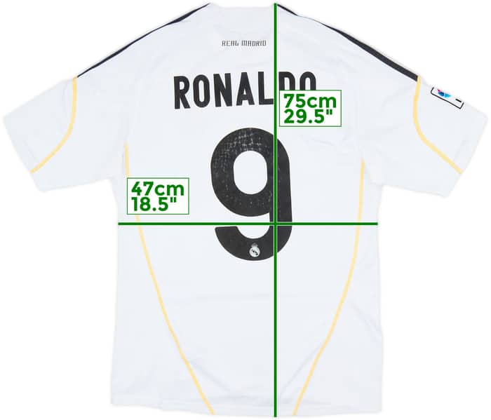 2009-10 Real Madrid Home Shirt Ronaldo #9 - 6/10 - (M)